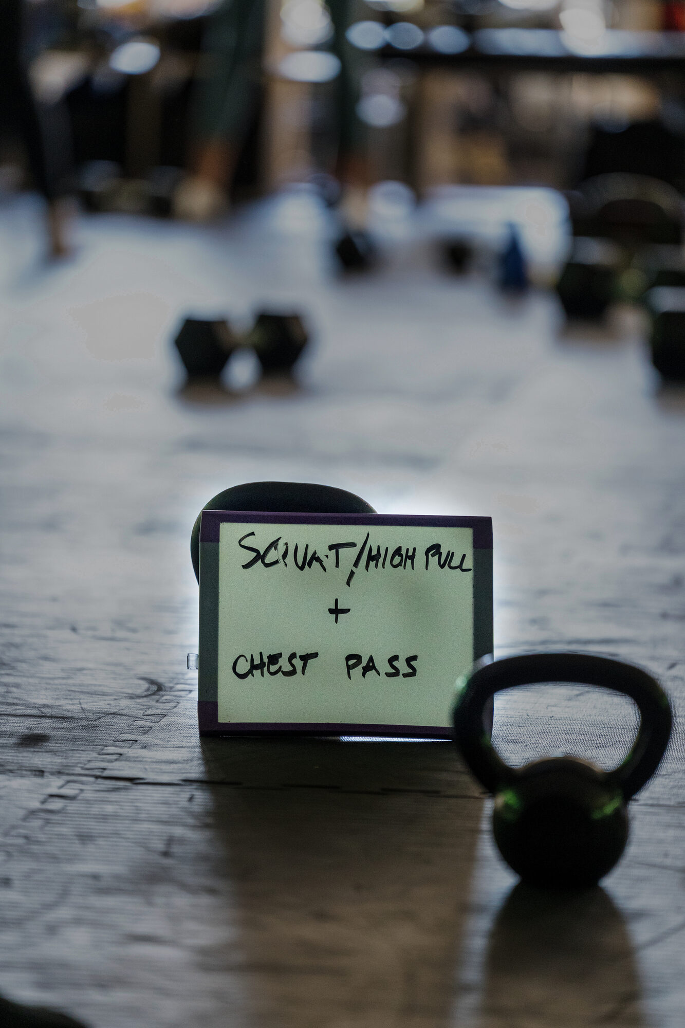 Kettlebell training session