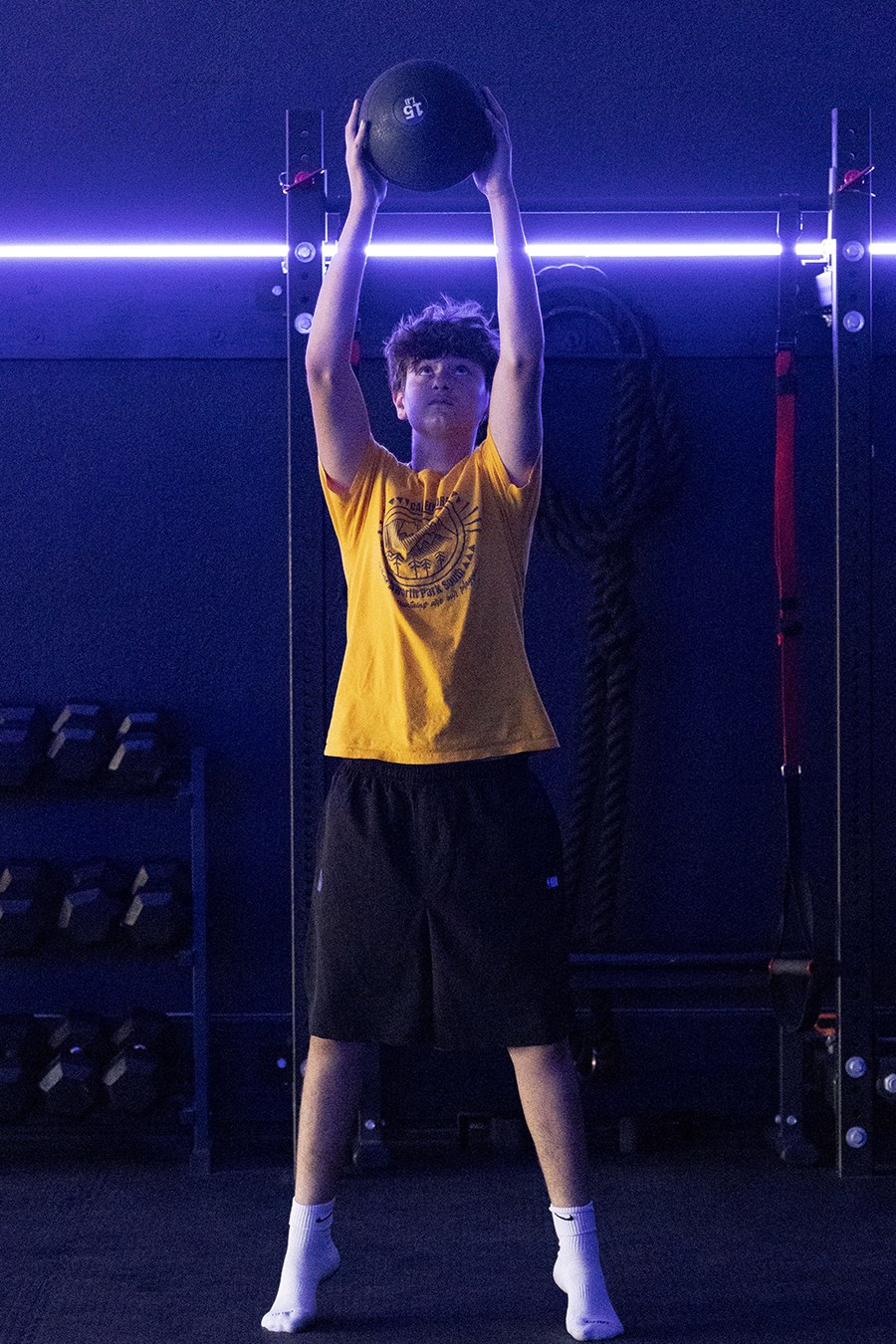 Teen HIIT and Strength ball slam